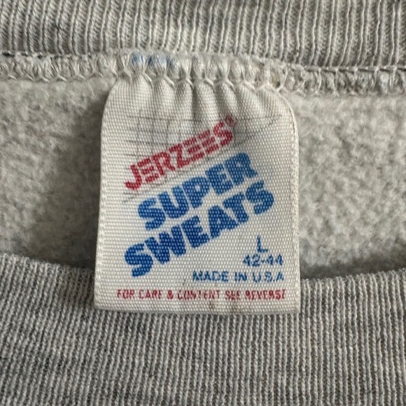 Vintage Jerzees Super Sweats Berkmar High School Sweatshirt Gray Mens Large USA - Picture 3 of 7